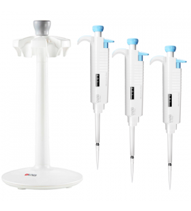 DLAB MicroPette Plus SET1 3 Adet Otomatik Pipet ve 6'lı Stand Komple 0.5-10, 10-100, 100-1000 μl Pipet Uçları Dahildir